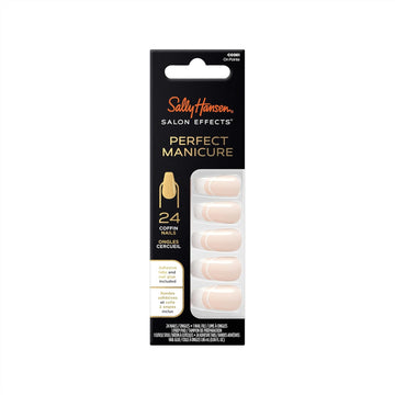 Sally Hansen Salon Effects® Perfect Manicure, On Pointe, Press On Nails, Coffin Shaped, Non-Damaging Adhesive Tabs, File, And Alcohol Pad Included