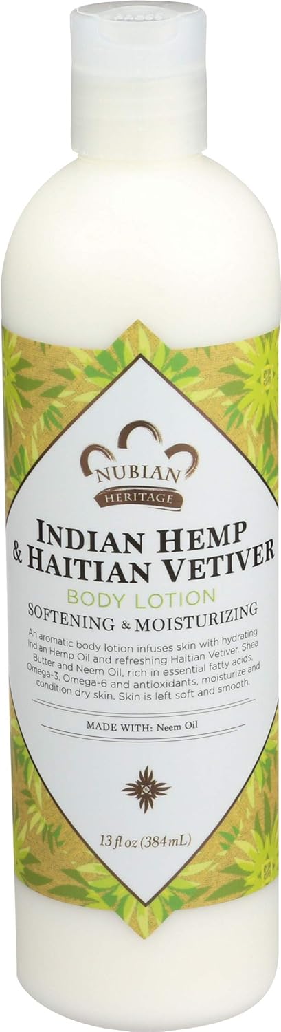 Body Lotion, Indian Hemp & Haitian Vetiver - 13Oz