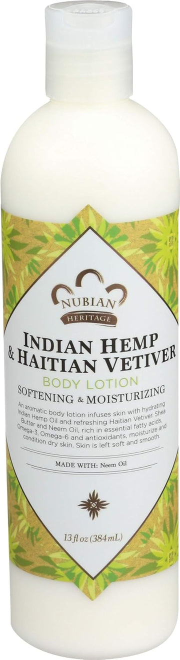 Body Lotion, Indian Hemp & Haitian Vetiver - 13Oz