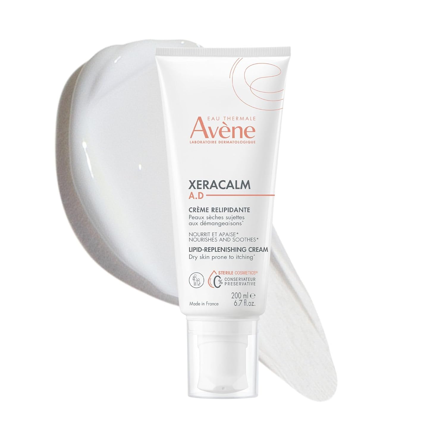 Avène Xeracalm A.D Lipid-Replenishing Cream - Atopic Dermatitis, Eczema-Prone Skin - Preservative & Fragrance-Free