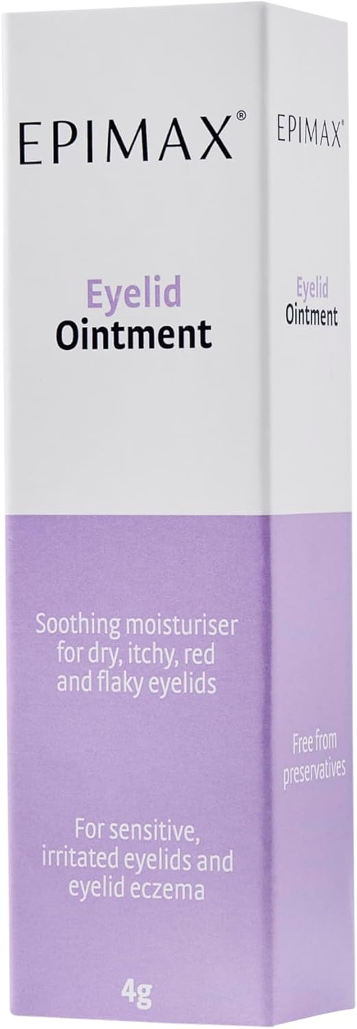 Epimax Eyelid Ointment-A Soothing Moisturiser To Help Relieve Eyelids That Are Dry, Itchy, Red, And Flaky. Soothe, Hydrate And Comfort Dry Skin Around The Delicate Eye Area