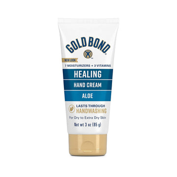 Gold Bond Healing Hand Cream, 3 Oz., With Aloe, Moisture That Lasts Through Handwashing