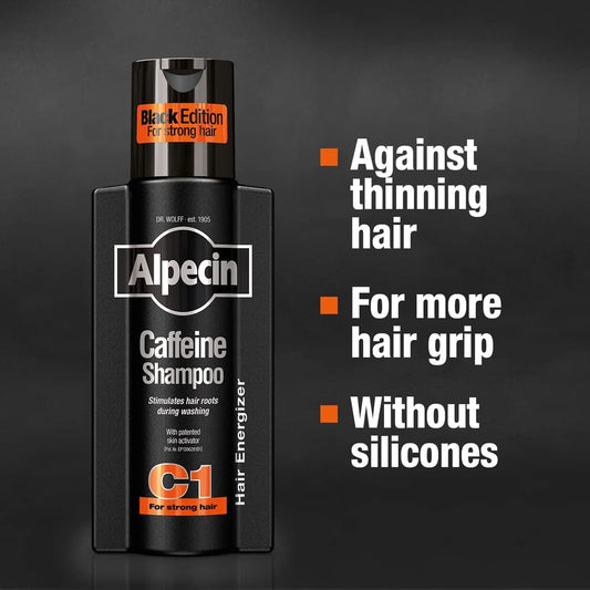 Alpecin C1 Black Edition Caffeine Shampoo, 0.28998 Kg