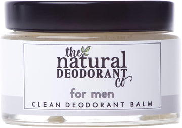 The Natural Deodorant Co, Clean Deodorant Balm For Men 55G, Aluminium Free, Plastic Free, All Day Protection