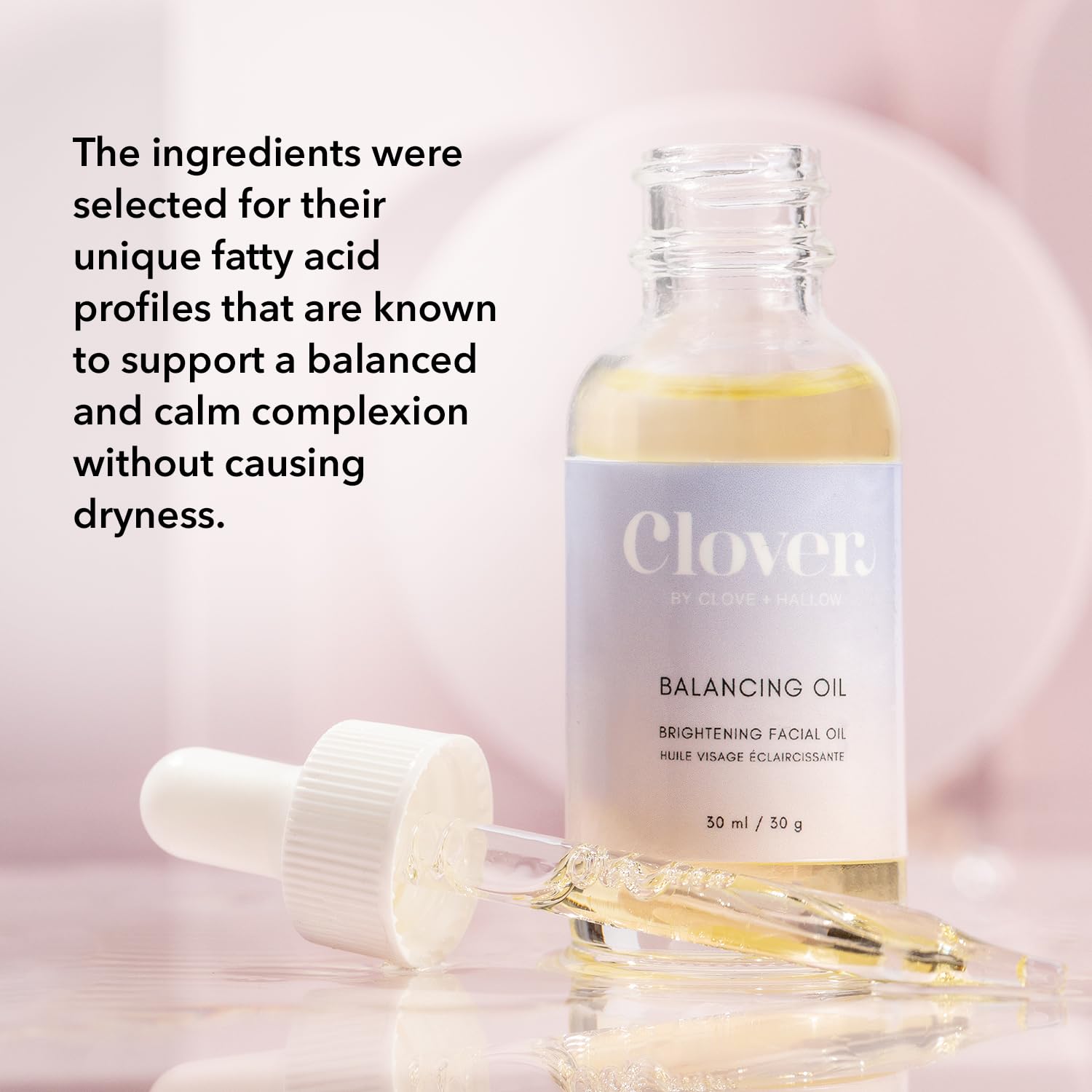 Clover Balancing Oil | Supports Clearer Skin, Promotes A Healthy Complexion, And Enhances Natural Radiance | Cruelty-Free & Vegan Face Oil - 30Ml : Beauty & Personal Care