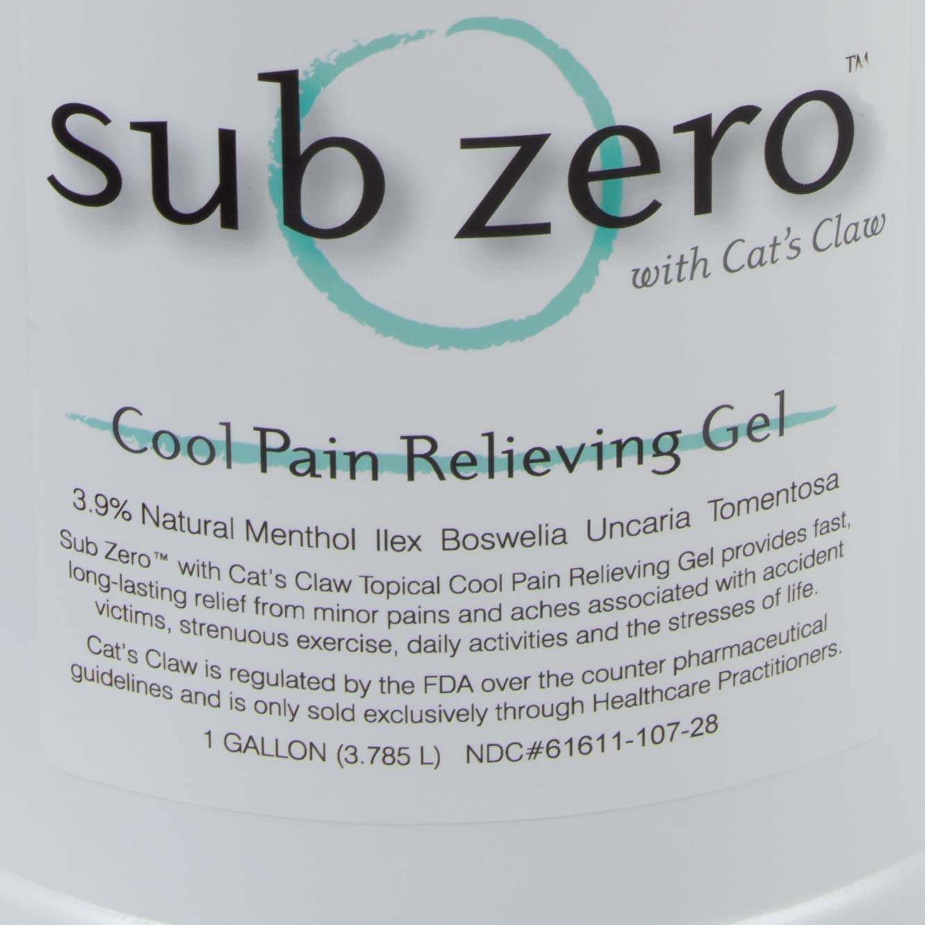 Roscoe Medical LZ1665 Sub Zero Cooling Pain Relief Gel with Cats Claw, 16-oz. : Health & Household