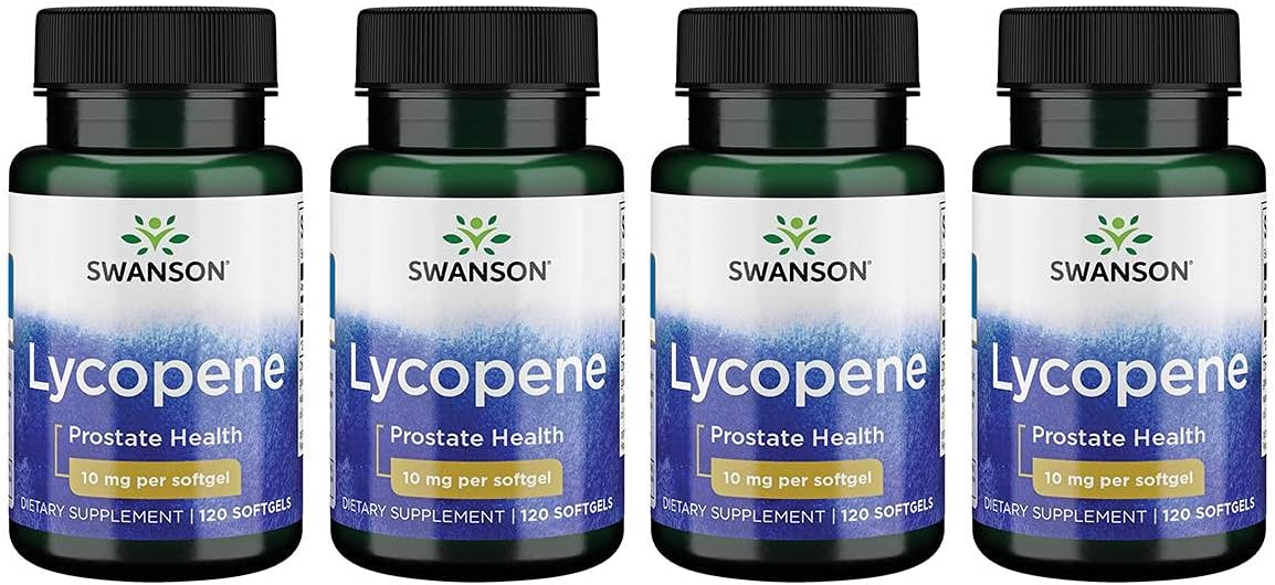 Swanson Lycopene 10 Mg 120 Sgels 4 Pack