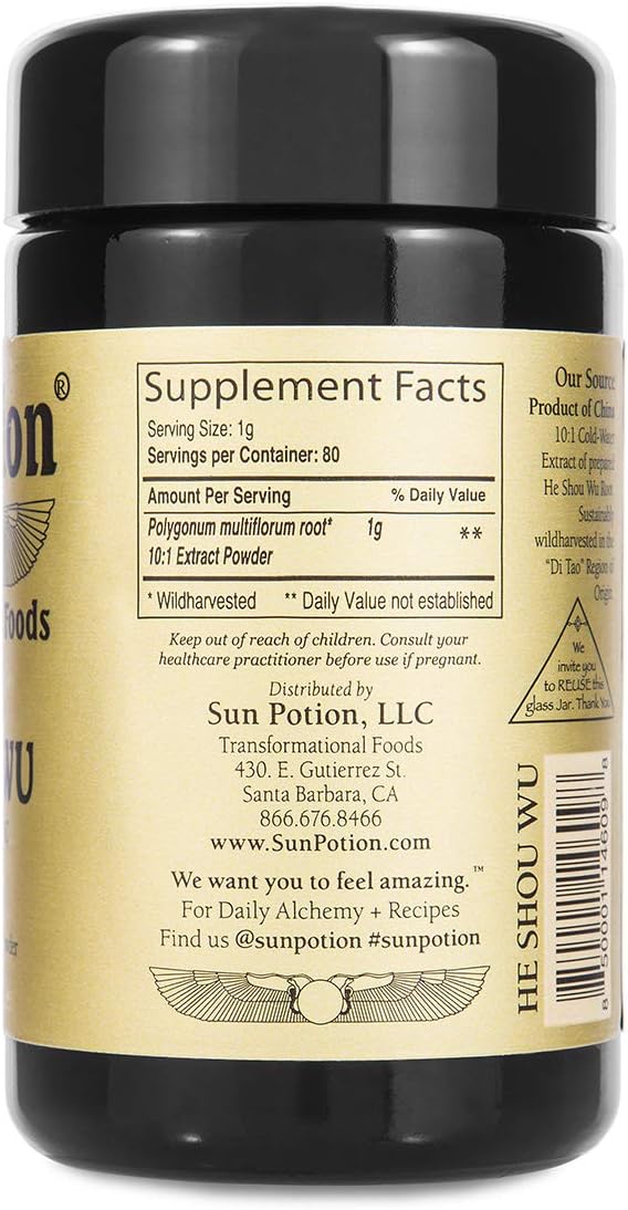 Sun Potion He Shou Wu (Wildcrafted) - Rejuvenation Tonic (80G)