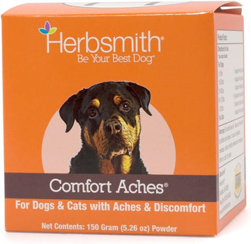 Herbsmith Comfort Aches – Herbal Pain Relief For Dogs + Cats – For Pet Aches + Pains – Anti-Inflammatory Supplement – 270 Tablets