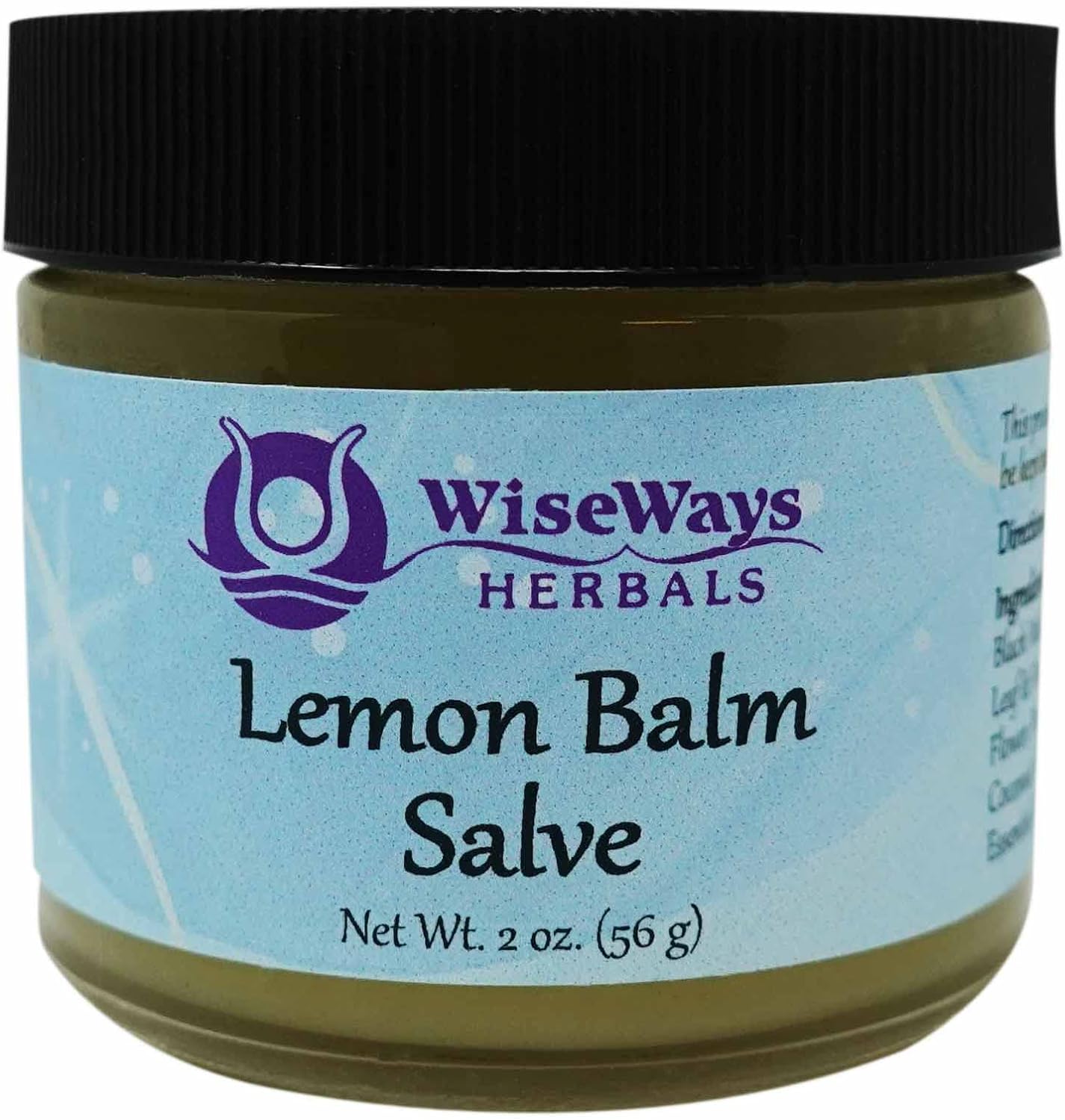 WiseWays Herbals: Salves for Natural Skin Care, Lemon Balm Salve 2 oz