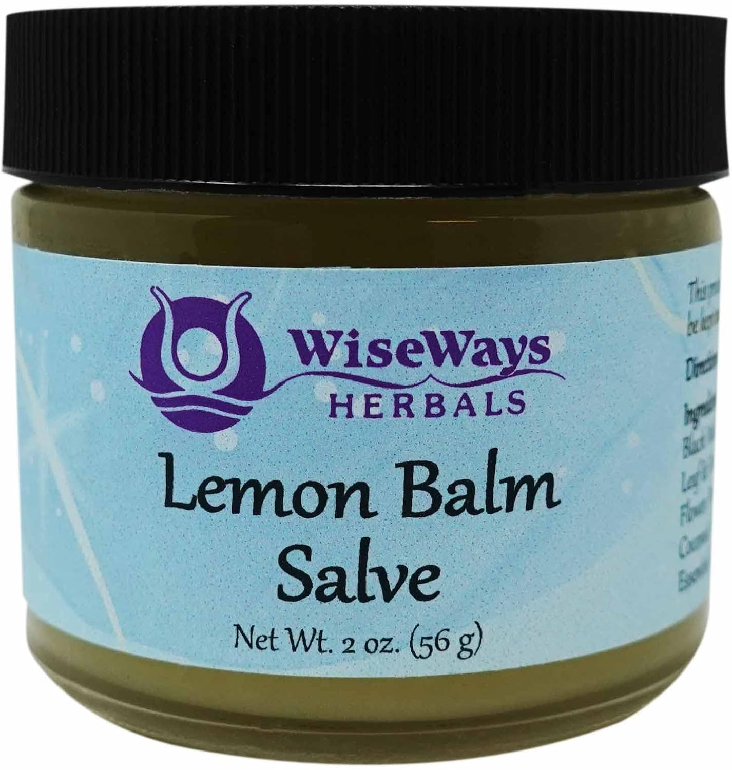 Wiseways Herbals: Salves For Natural Skin Care, Lemon Balm Salve 2 Oz