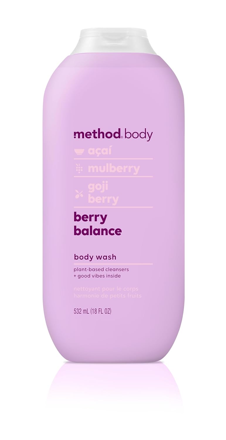 Method Body Wash, Berry Balance, Paraben and Phthalate Free, 18 oz (Pack of 1)