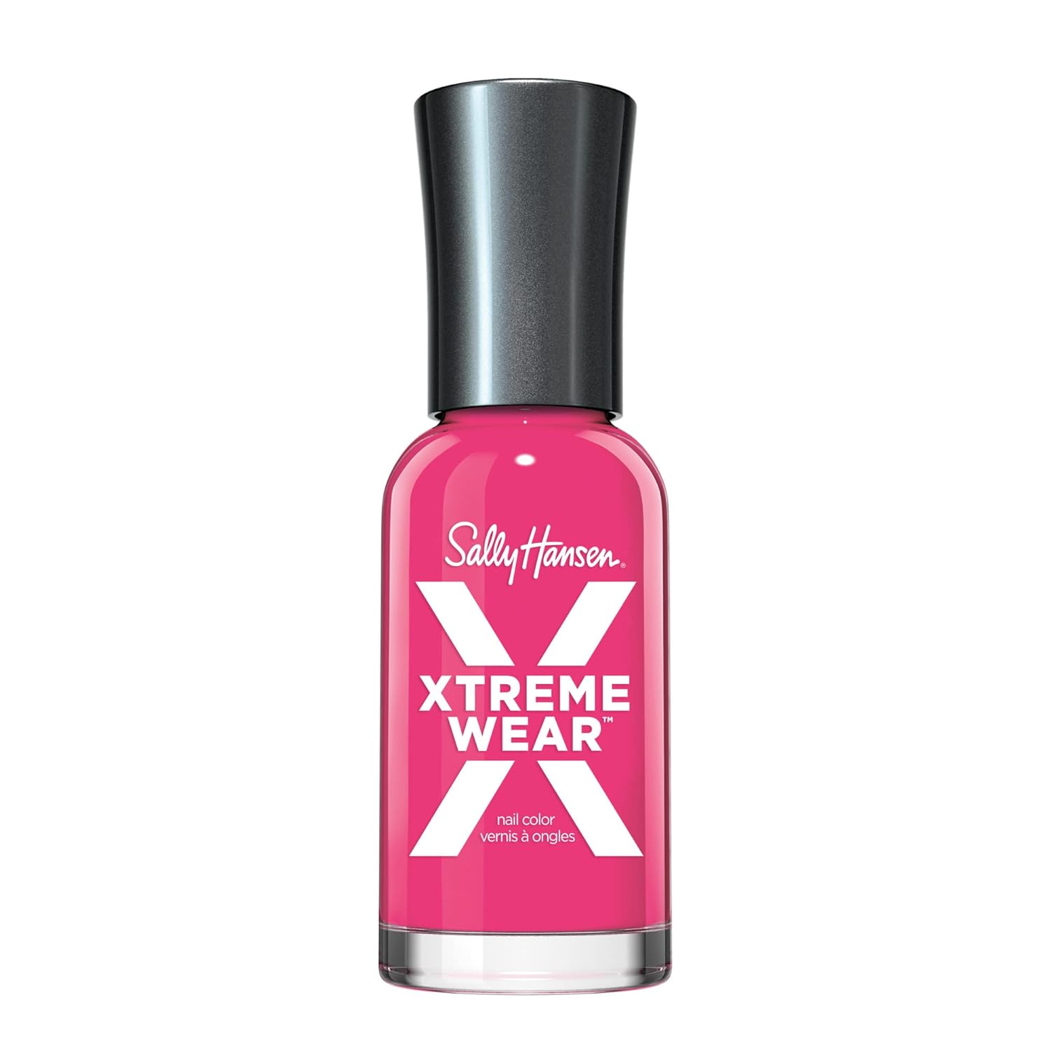 Sally Hansen Xtreme Wear Nail Polish, Streak-Free, Shiny Finish, Long-Lasting Nail Color, Pink Punk, 0.4 Fl Oz