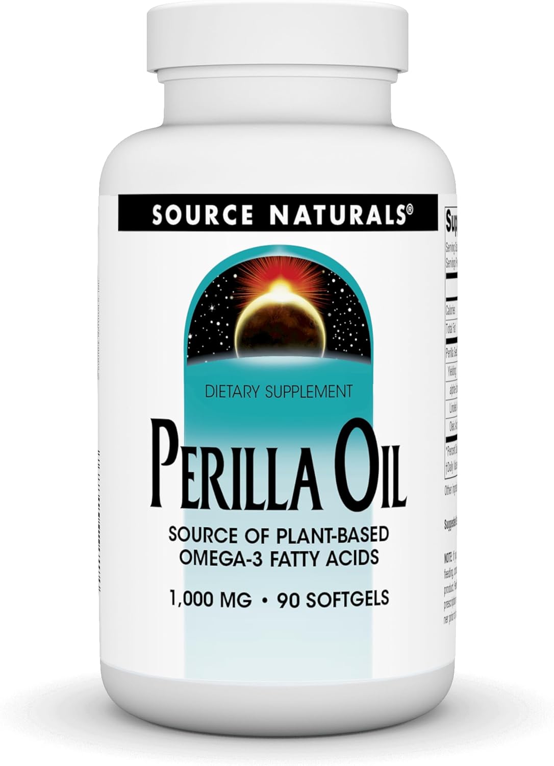 Source Naturals Perilla Oil Source Of Plant-Based Omega-3 Fatty Acids, 1000 Mg - 90 Softgels