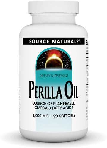 Source Naturals Perilla Oil Source Of Plant-Based Omega-3 Fatty Acids, 1000 Mg - 90 Softgels