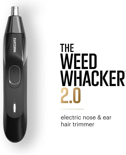 Manscaped® Weed Whacker® 2.0 Electric Nose & Ear Hair Trimmer Plus Additional Stainless Steel 2.0 Replacement Blade– 7,000 Rpm Precision Tool With Rechargeable Battery, Wet/Dry, Easy To Clean