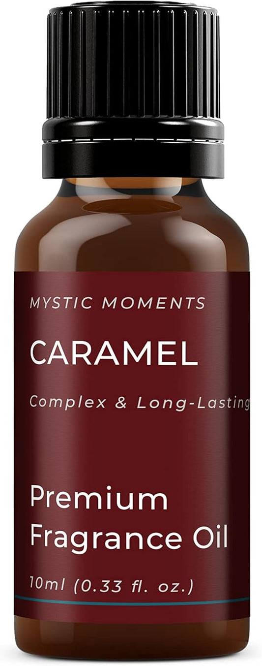 Mystic Moments | Caramel Fragrance Oil - 10ml - Perfect for Soaps, Candles, Bath Bombs, Oil Burners, Diffusers and Skin & Hair Care Items
