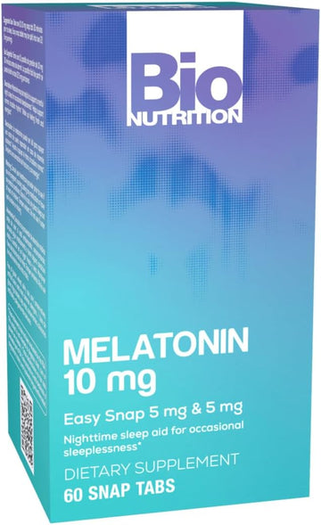 Bio Nutrition Melatonin 10 Mg Tablets, 60 Count