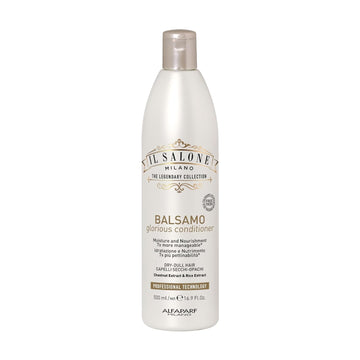 Il Salone Milano Professional Glorious Conditioner - Hydrating Conditioner For Dry Hair - Adds Moisture And Nourishment With Chestnut Extract + Rice Water - Salon-Quality Hair Care (16.9 Oz / 500 Ml)