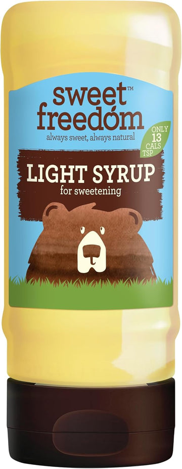 Sweet Freedom Light Syrup - 350 G | Natural Great Taste With Sweetness Derived From Fruit | Ideal For Coffee, Baking & Dessert | No Preservatives Or Allergens | Vegan | Only 13 Cal Per Teaspoon
