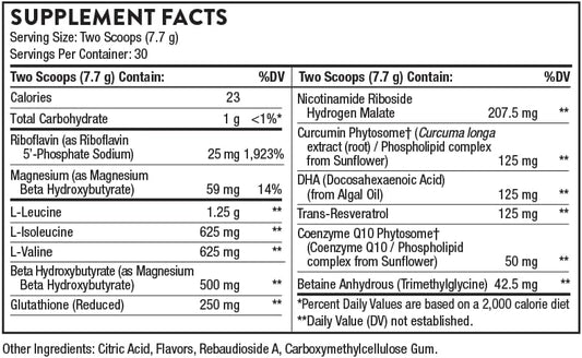 Thorne Synaquell - Brain Support With Bhb, Bcaas, Coq10, Dha, And Nicotinamide Riboside - Supports Healthy Brain Structure And Cognitive Function - Nsf Certified For Sport - 8.17 Oz - 30 Servings