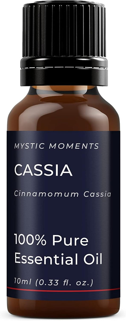 Mystic Moments | Cassia Essential Oil 10ml - Pure & Natural oil for Diffusers, Aromatherapy & Massage Blends Vegan GMO Free