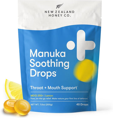 New Zealand Honey Co. Manuka Honey Lozenges - Cough Drops - 40 Count
