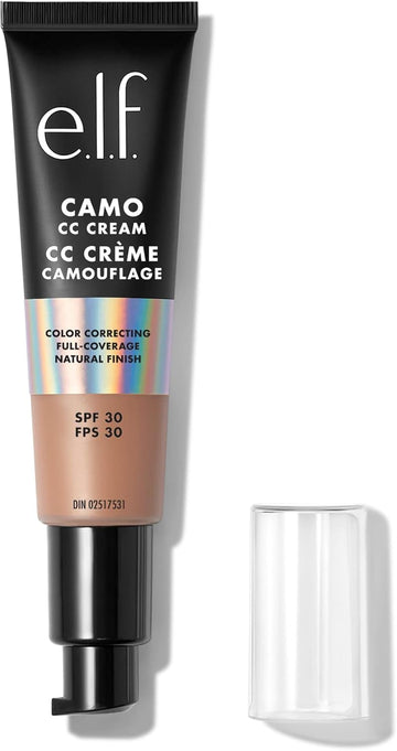 E.L.F. Camo Cc Cream, Colour Correcting Medium-To-Full Coverage Foundation With Spf 30, Tan 415 C, 1.05 Oz (30G)
