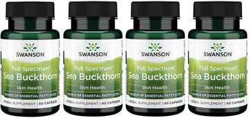 Swanson Full Spectrum Sea Buckthorn 400 Milligrams 60 Capsules (4 Pack)