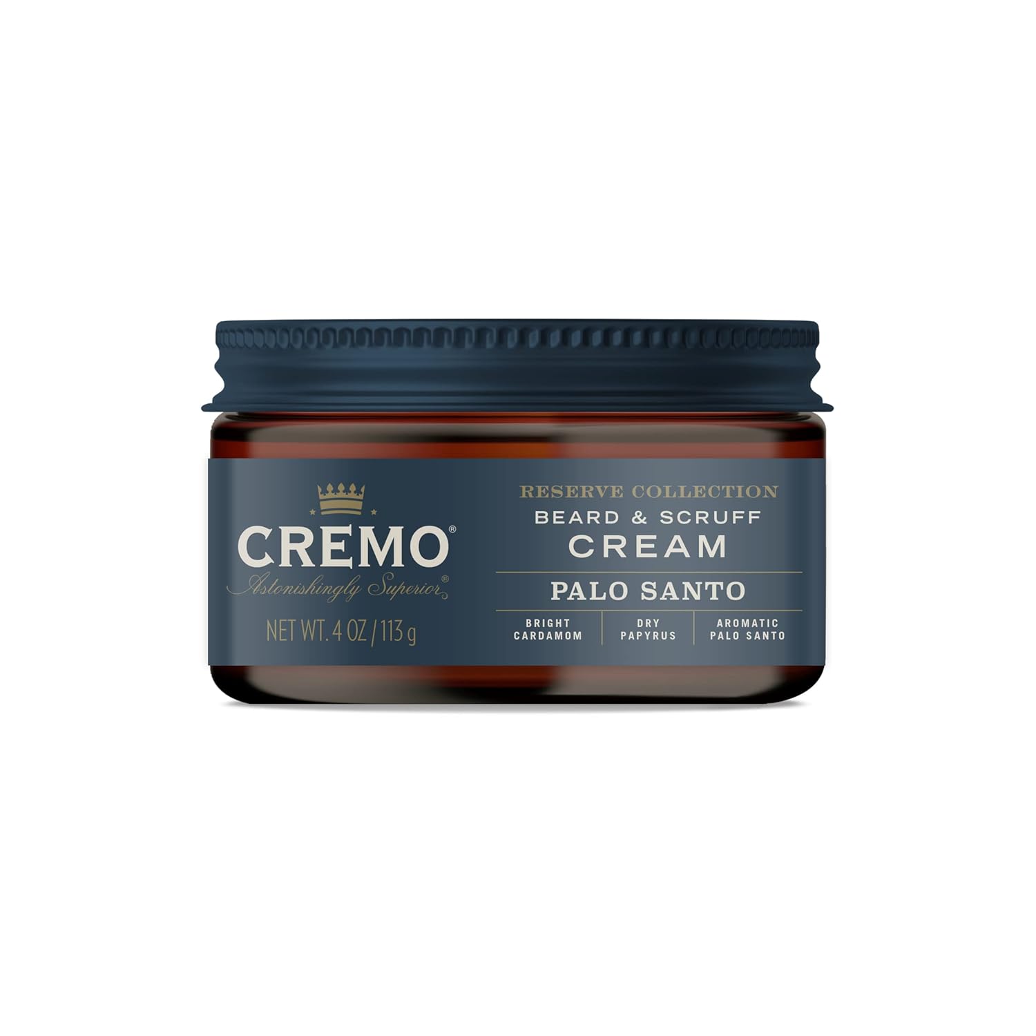 Cremo Beard & Scruff Cream, Palo Santo (Reserve Collection), 4 oz - Soothe Beard Itch, Condition and Offer Light-Hold Styling for Stubble and Scruff (Product Packaging May Vary) : Beauty & Personal Care