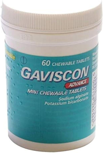 GAVISCON Advance Mint CHEWABLE Tablets 60 Pack (Mint) : Amazon.co.uk: Health & Personal Care