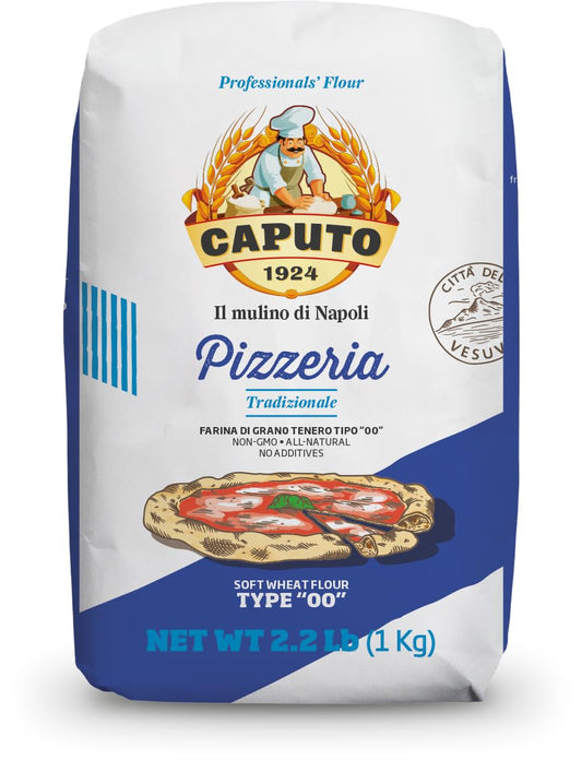 Mulino Caputo 00 Pizzeria Flour - 1-Kilo Bag (Pack Of 4)