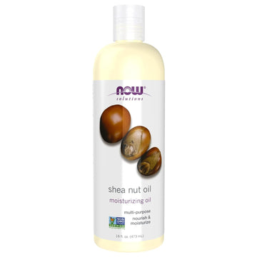 Now Foods Solutions, Shea Nut Oil, Multi-Purpose Intense Moisturizing Oil For Skin, Scalp And Hair, 16-Ounce