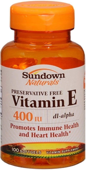 Sundown Vitamin E 400 IU Softgels DL-Alpha 100 Soft Gels (Pack of 4)