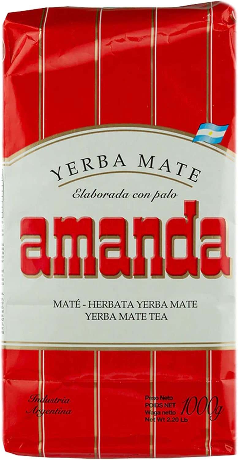 Amanda Yerba Mate Tea Traditional 1 Kg | Yerba Mate Argentina |Detox And Energy Drink