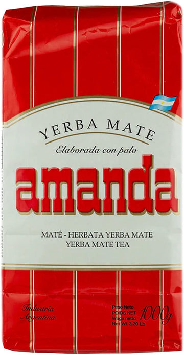 Amanda Yerba Mate Tea Traditional 1 Kg | Yerba Mate Argentina |Detox And Energy Drink