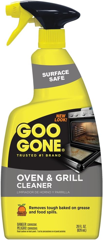 Goo Gone Oven and Grill Cleaner - 28 Ounce - Removes Tough Baked On Grease and Food Spills Surface Safe