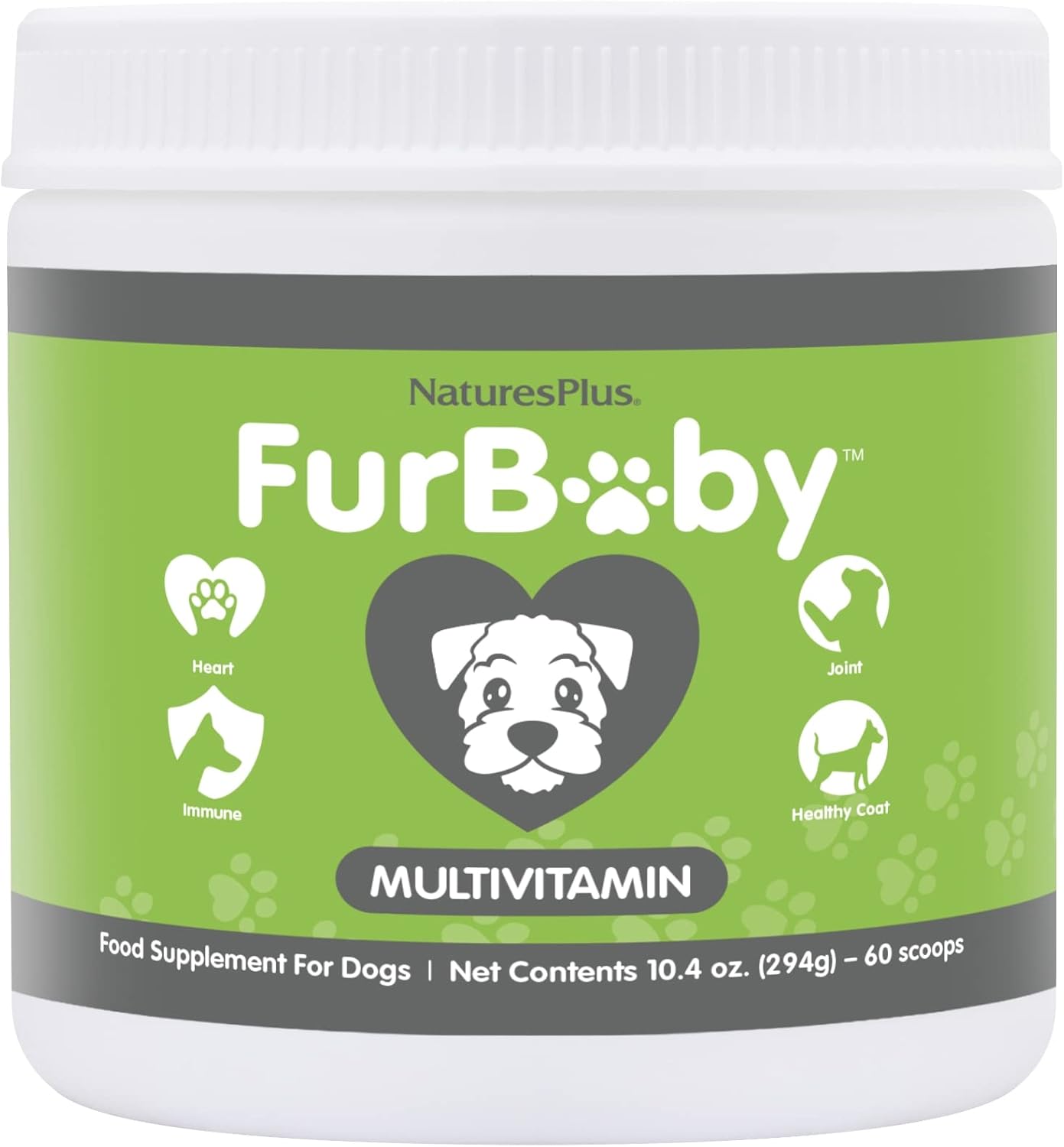Naturesplus Furbaby Multivitamin For Dogs - 10.4 Oz - Supports Joint Health, Immune Function, Healthy Coat & Energy Production - Non-Gmo - 60 Servings