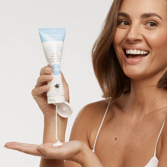 Moogoo Natural Full Cream Moisturiser - Ultra-Hydrating Repair For Dry, Itchy, Sensitive Skin - Suitable For Face, Body & All Ages, 200G / 7Oz