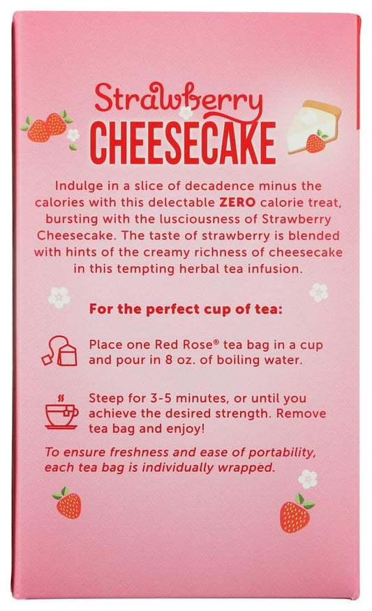 Red Rose Tea Strawberry Shortcake, 18 Ct