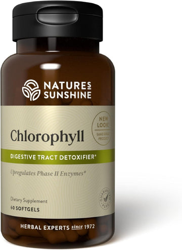 Nature'S Sunshine Chlorophyll, 60 Softgel Capsules | Helps Support The Body'S Blood-Cleansing Functions And Strengthens The Immune And Intestinal Systems