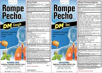 Rompe Pecho Dm 6Oz - Cold And Cough Syrup : Health & Household