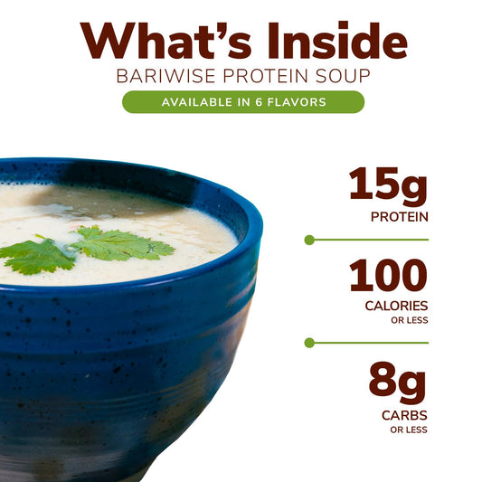 Bariwise Protein Soup Mix, Cream Of Broccoli, Gluten Free, Low Carb & Keto Friendly (7Ct)