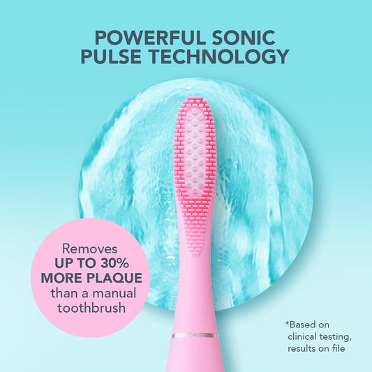 Foreo Issa 3 Electric Ultra-Hygienic 4-In-1 Sonic Toothbrush For Teeth, Gums, Cheeks & Tongue, Replaceable 6-Months Brush Head, 16 Intensities, 365 Days/ Usb Charge, Fda Approved, 2-Year Warranty