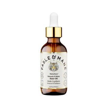 Fable And Mane Mahamane Smooth & Shine Hair Serum - Protective Oil Treatment For Dry, Damaged Hair. 1.8Fl Oz