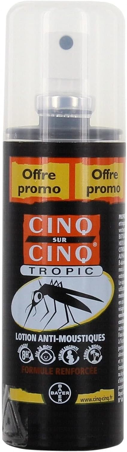 Cinq Sur Cinq – Mosquitoes Protection Tropic Spray 100 Ml – Pack Of 2 X 100 Ml