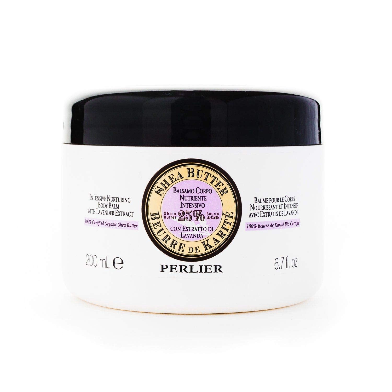 Perlier Shea Butter With Lavender Nurturing Body Balm, 6.7 Fl. Oz. : Beauty & Personal Care