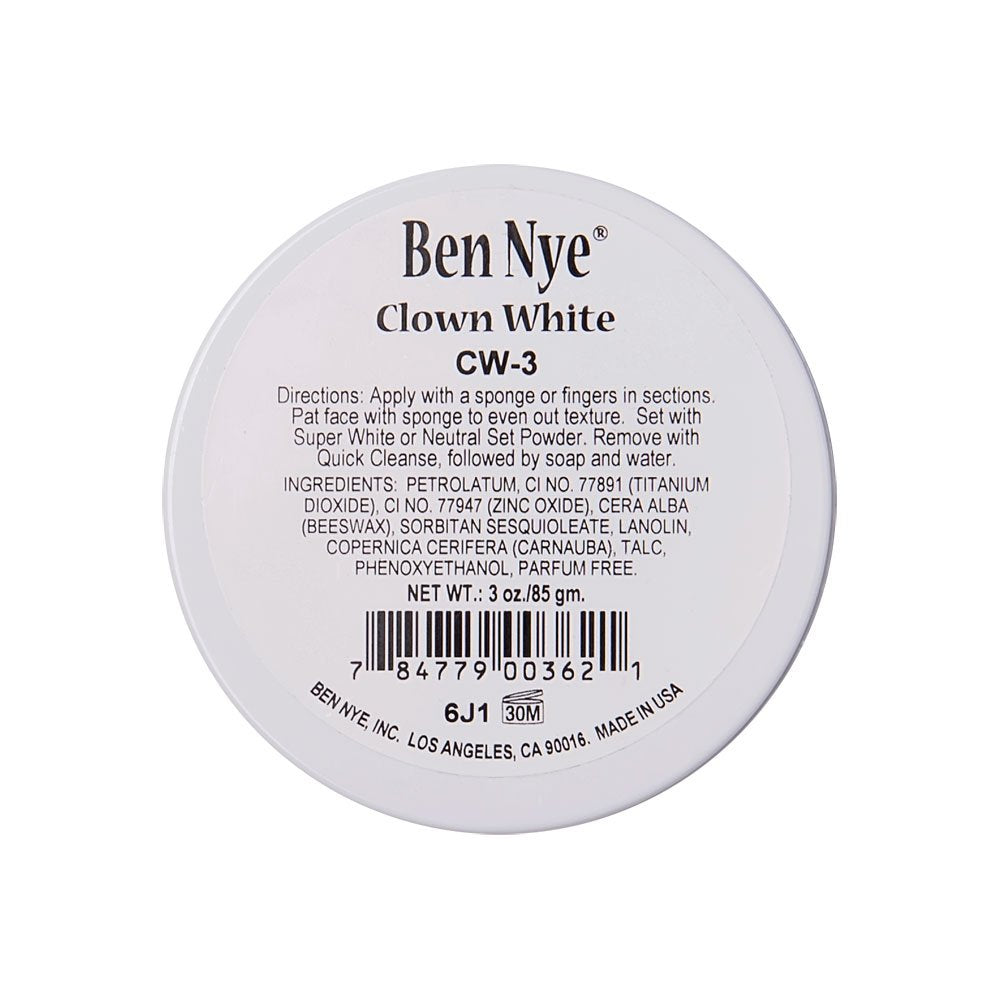 Ben Nye Clown White Makeup ,3 Oz