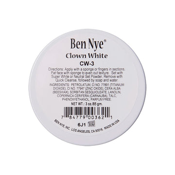 Ben Nye Clown White Makeup ,3 Oz