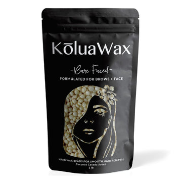 Koluawax Hard Wax Beads For Hair Removal – Coarse Hair Formula – Face, Brazilian, Underarm, Back Chest, Bikini Waxing – Dragon Fruit & Hibiscus, 1Lb Refill For Wax Warmers & 10 Applicator Sticks